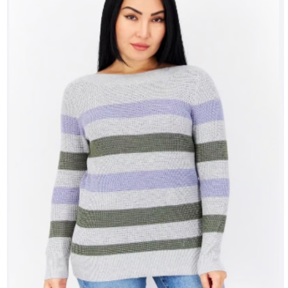 NWT MARKET & SPRUCE
Tawnee Cotton Blend Waffle Stitch Sweater